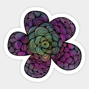 Rainbow flower Sticker